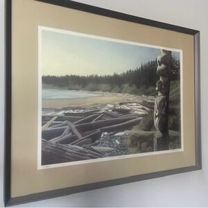 Framed Coastal BC Landscape Art Print by Maggie White